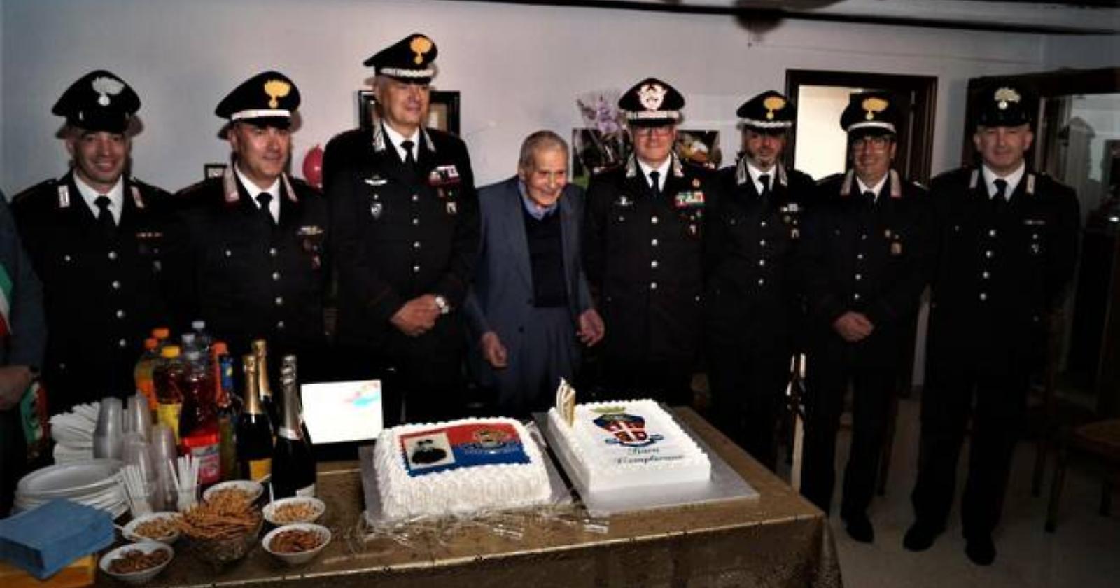 Nel Potentino l’Arma omaggia il maresciallo Palumbo per i suoi 100 anni: una storia da film