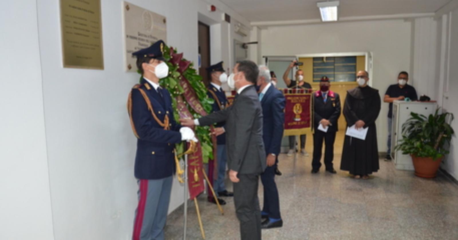 Potenza ricorda l'agente scelto Tammone, il questore Romeo: "Gli Eroi non si dimenticano"