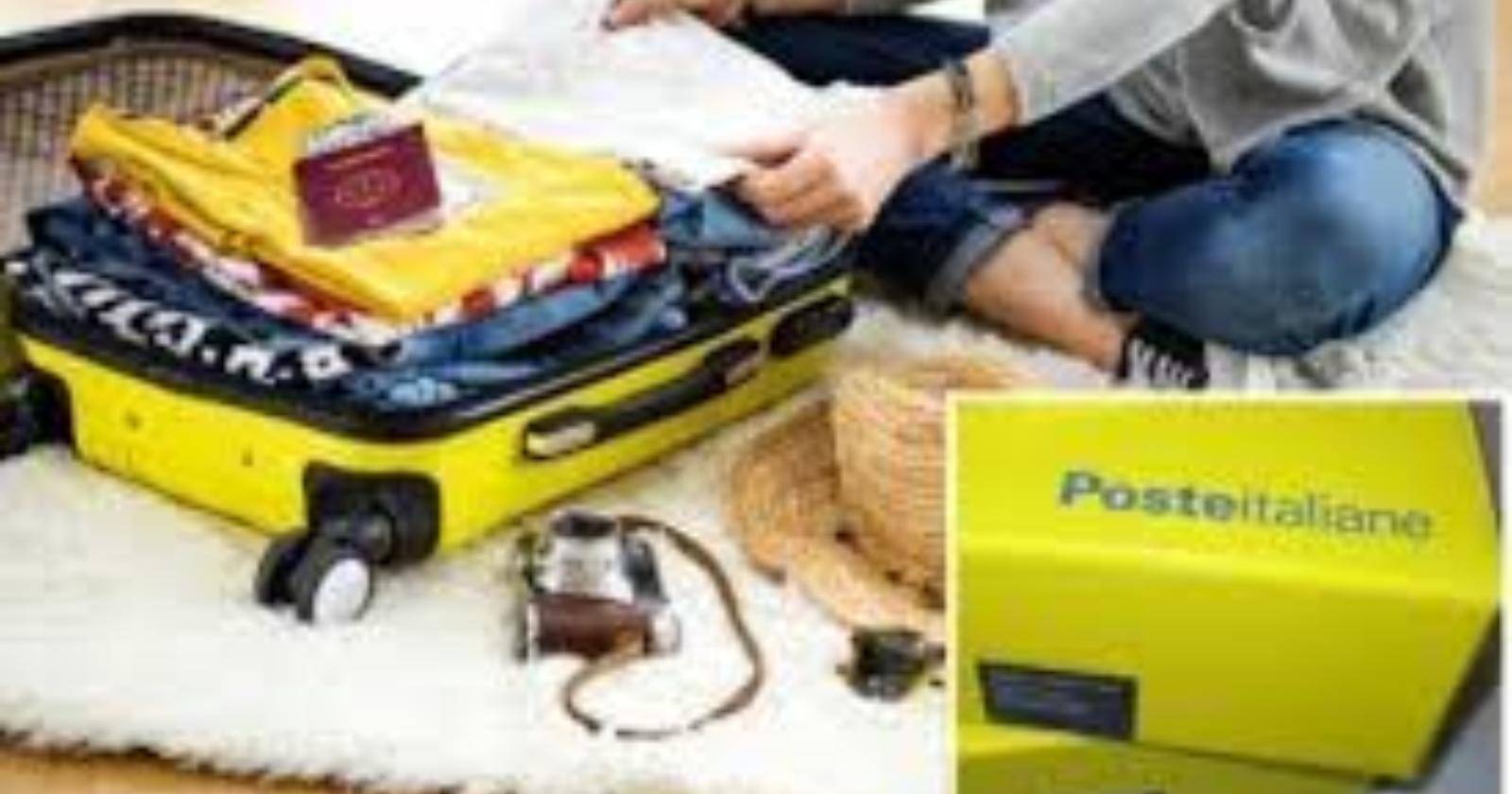 Per spedire le valigie nella località di destinazione tramite PC o Smartphone, con ritiro a domicilio oppure con consegna in Ufficio Postale