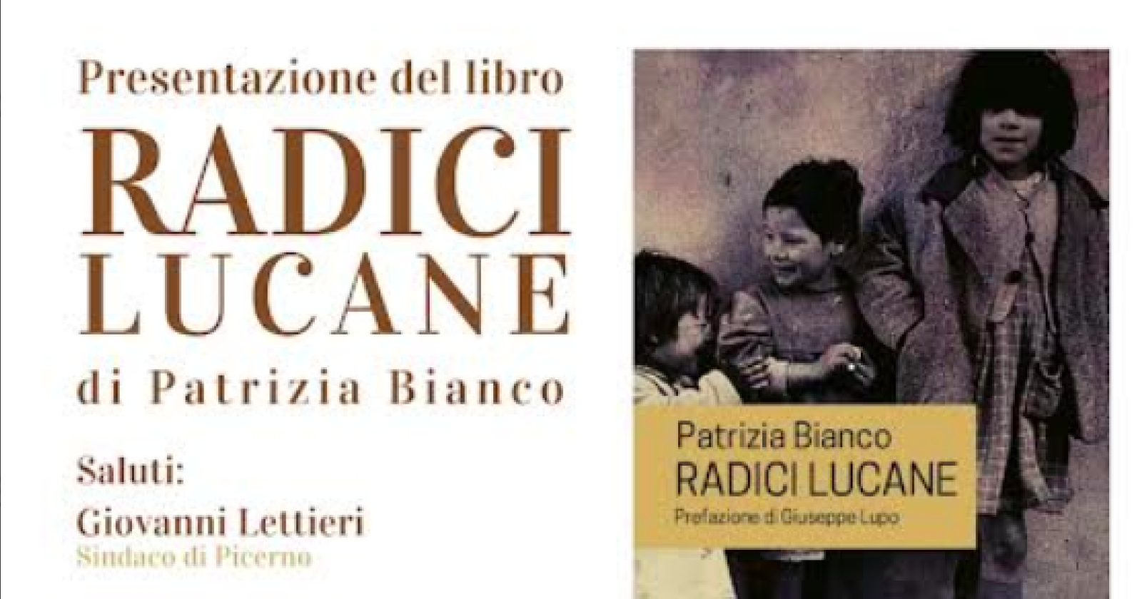 Picerno presenta Radici lucane di Patrizia Bianco