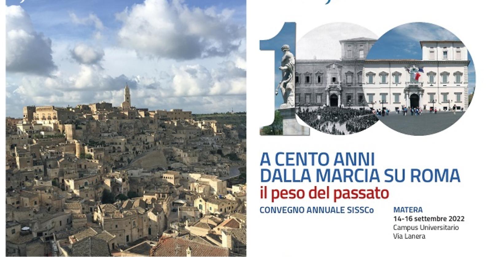 Inizia oggi a Matera il convegno “A cento anni dalla marcia su Roma. Il peso del passato” 