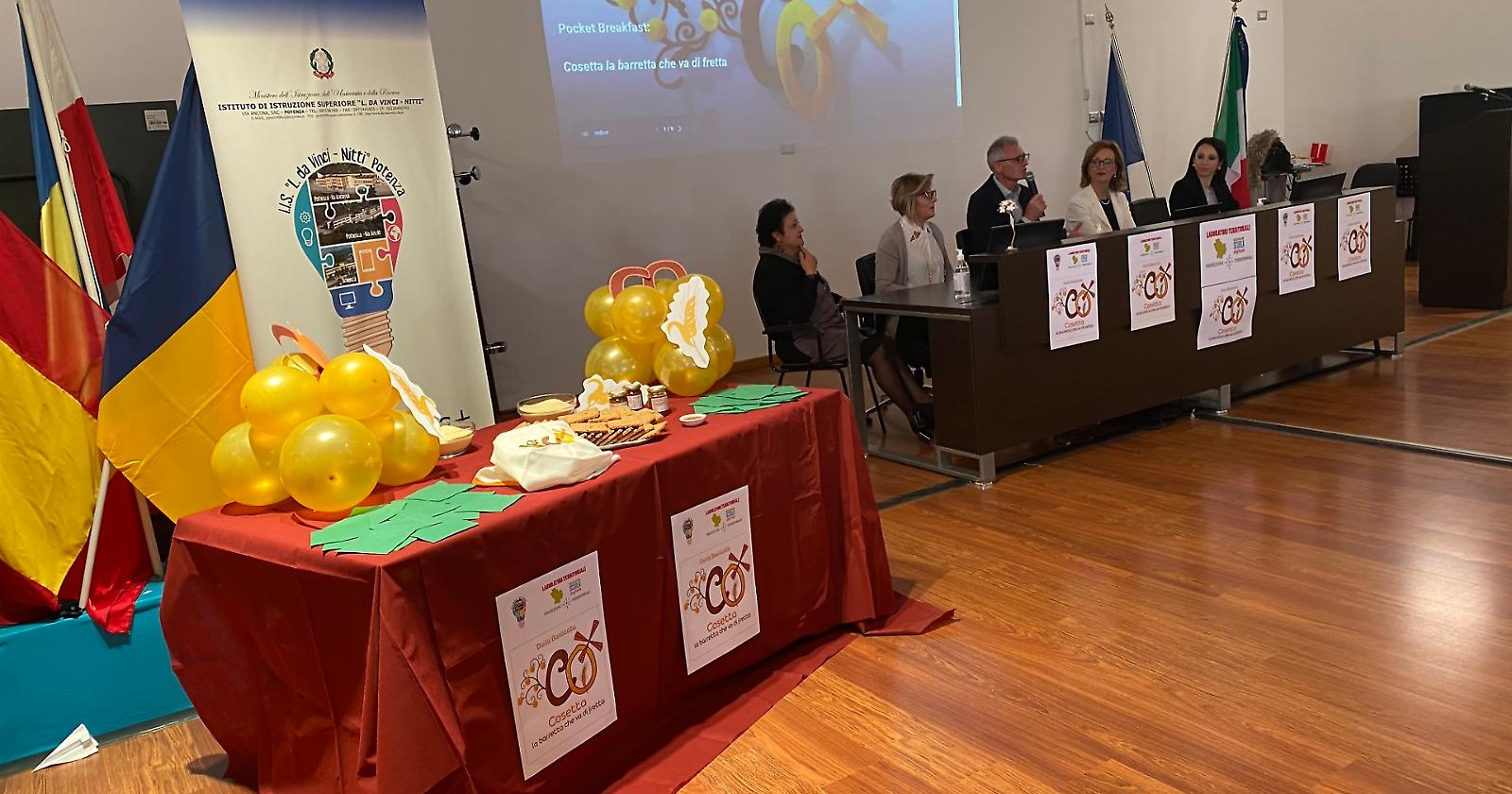 Potenza, il Da Vinci-Nitti presenta «Cosetta». la barretta che va di fretta
