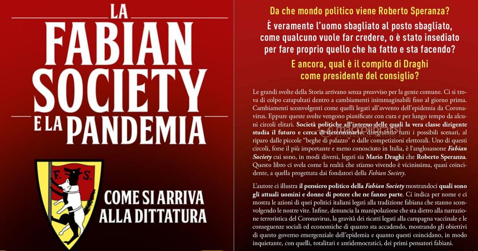 'La Fabian Society e la pandemia: come si arriva alla dittatura', Speranza querela Rossi che replica: "Significa che il libro ha dato molto fastidio"