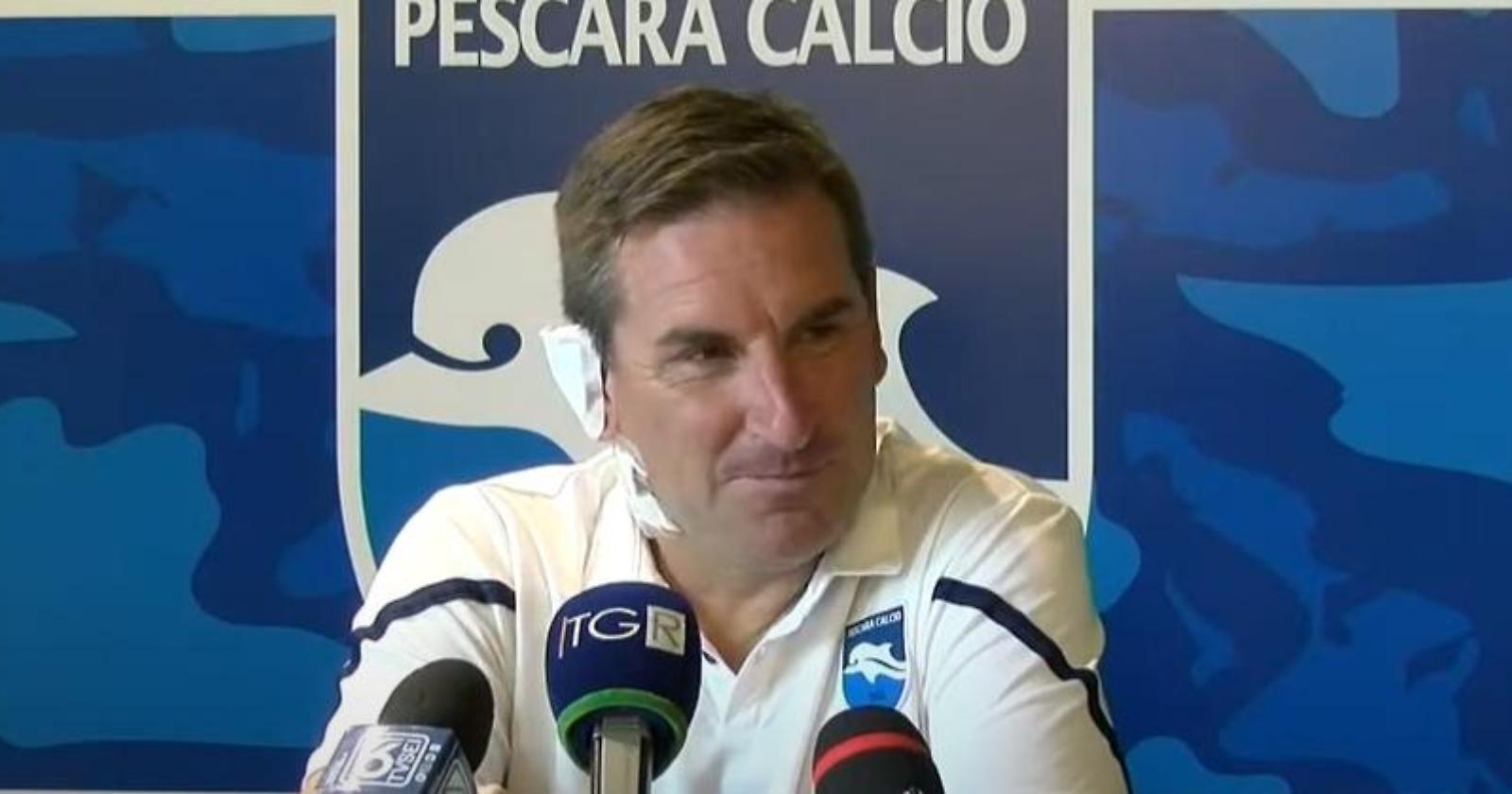 Alzata di scudi del Pescara col Foggia, il tecnico abruzzese Colombo: «Con i foggiani dobbiamo essere bravi in difesa»