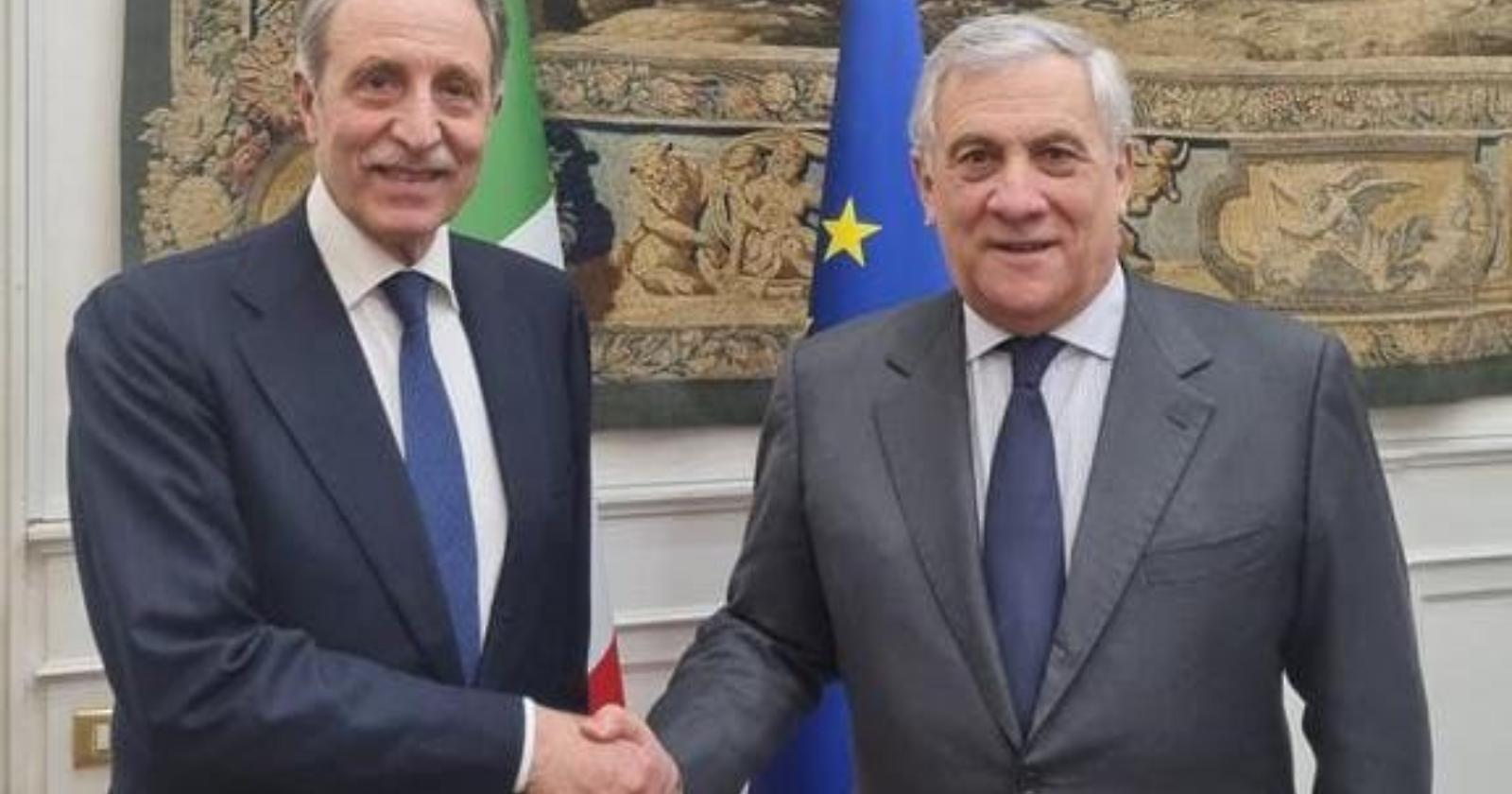 Il vicepremier Tajani incontra il governatore Bardi: ecco la sinergia per il Turismo delle radici