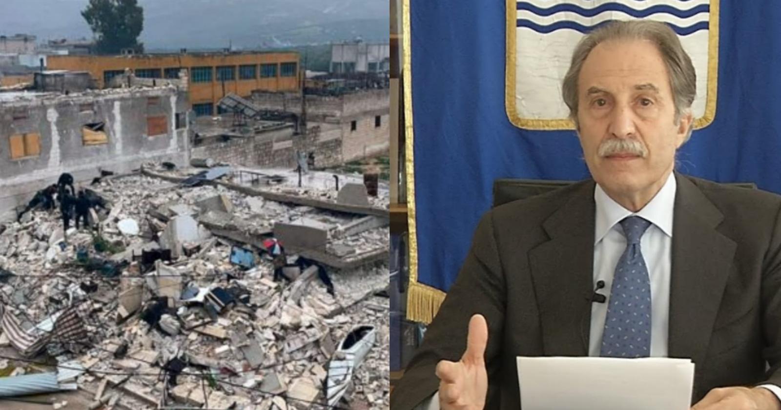 Sisma Turchia e Siria. Basilicata pronta a dare il suo contributo, Bardi: "Noi lucani sappiamo cosa voglia dire"