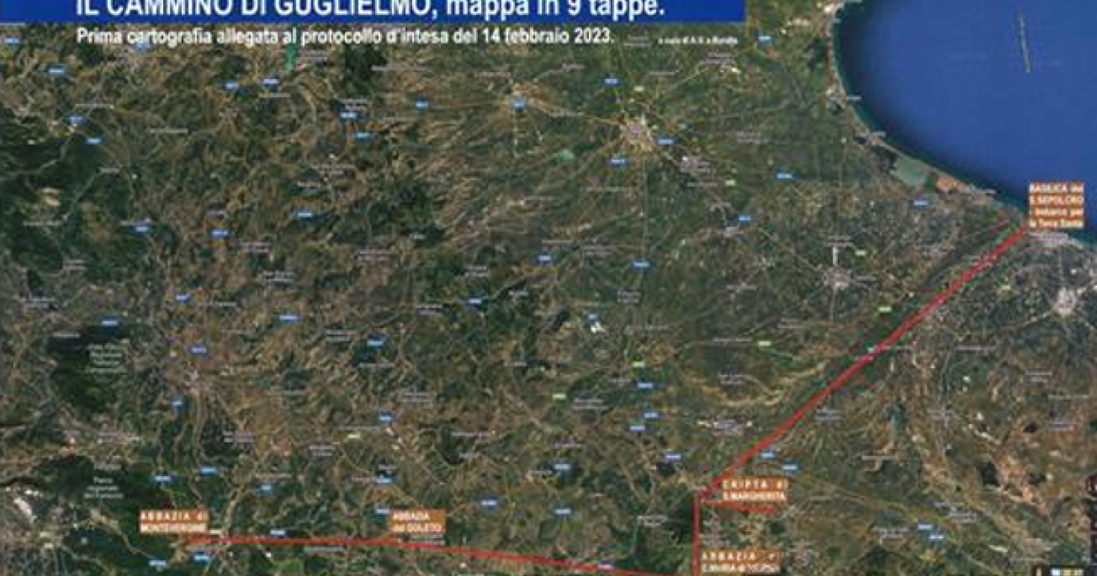 Dal santuario di Montevergine a Barletta, passando per Melfi seguendo l'Ofanto, nasce "Il Cammino di Guglielmo" 