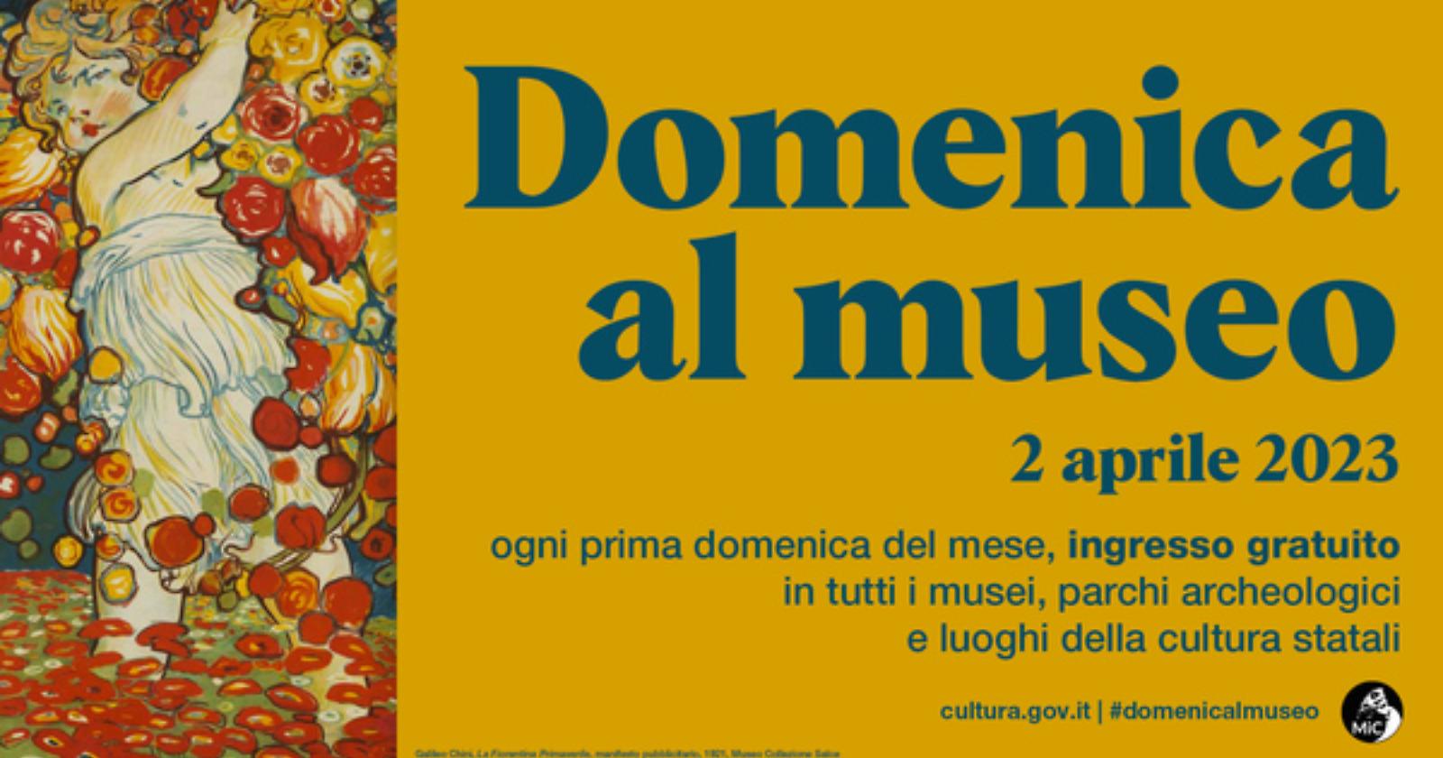 Torna "Domenica al museo": il 2 aprile ingresso gratuito
