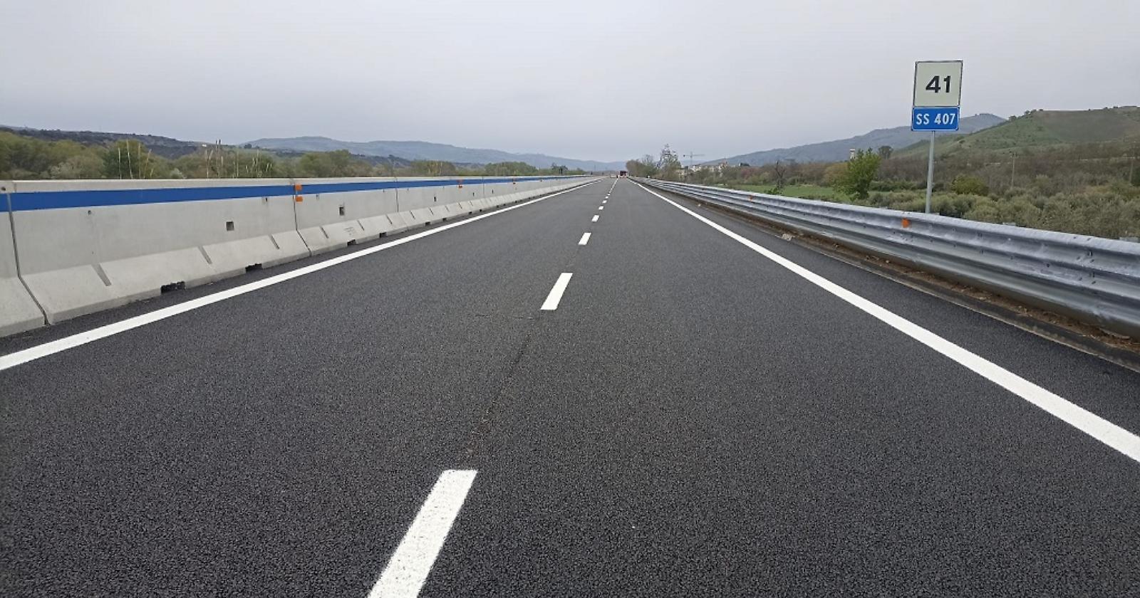 Ss 407 Basentana direzione Metaponto: rimossi i cantieri tra Calciano e Garaguso