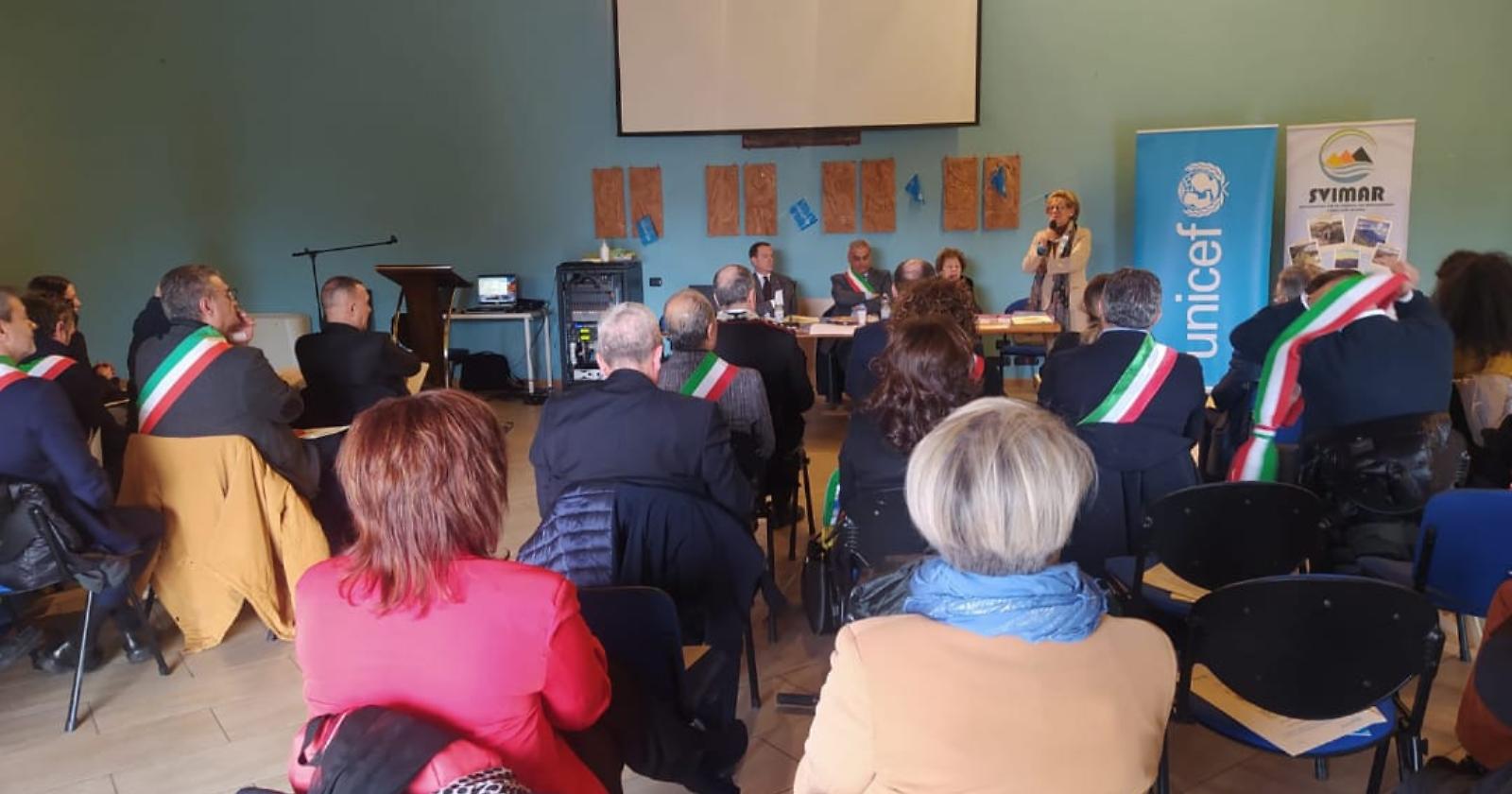 Il sindaco di Bella sottoscrive la lettera d'intenti per la collaborazione tra la Rete Bel e l'Unicef