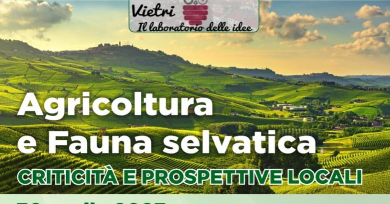 "Agricoltura e fauna selvatica - criticità e prospettive locali": il convegno a Vietri di Potenza 