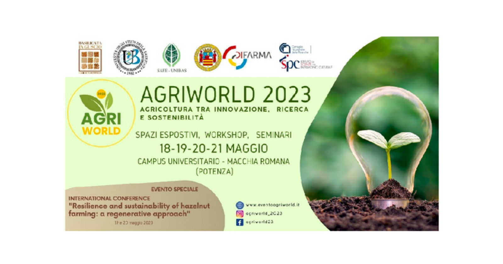 Potenza: start per Agriworld il 18 maggio. L'agricoltura tra innovazione, ricerca e sostenibilità 