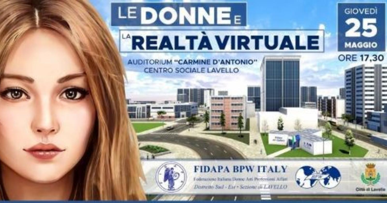 A Lavello la Fidapa presenta 'Le donne e la realtà virtuale'