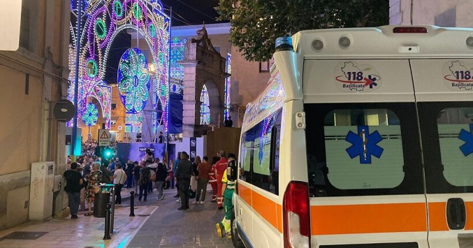 Festa della Bruna 2023 a Matera: il bilancio è di 10 persone ferite