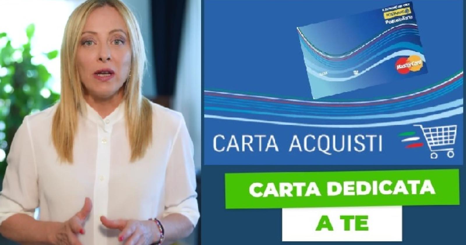 Caro Spesa e allarme inflazione: il governo Meloni presenta la social card "Dedicata a te"