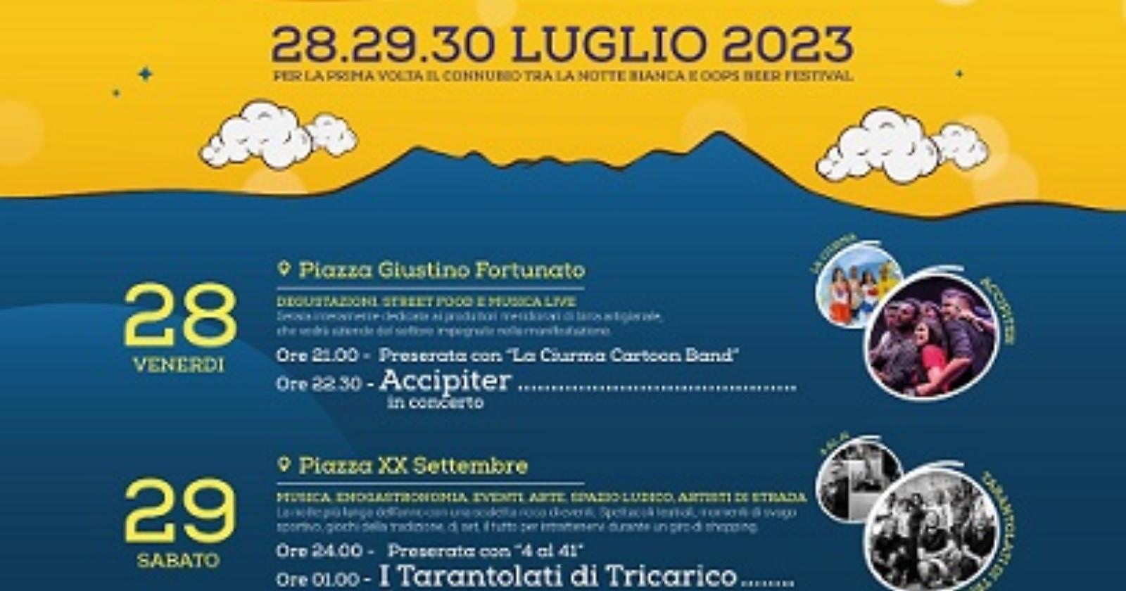 “Oops che notte bianca”: a Rionero ritorna il festival della birra artigianale lucana