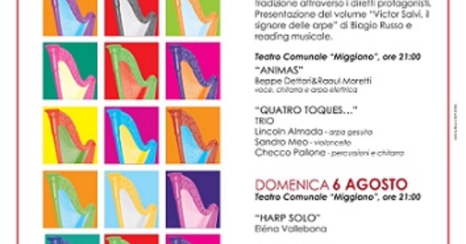 Tutto pronto per la 14^ edizione della Rassegna dell’Arpa Viggianese