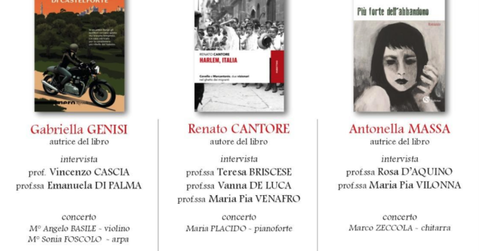 Lavello è un salotto letterario: ecco il programma