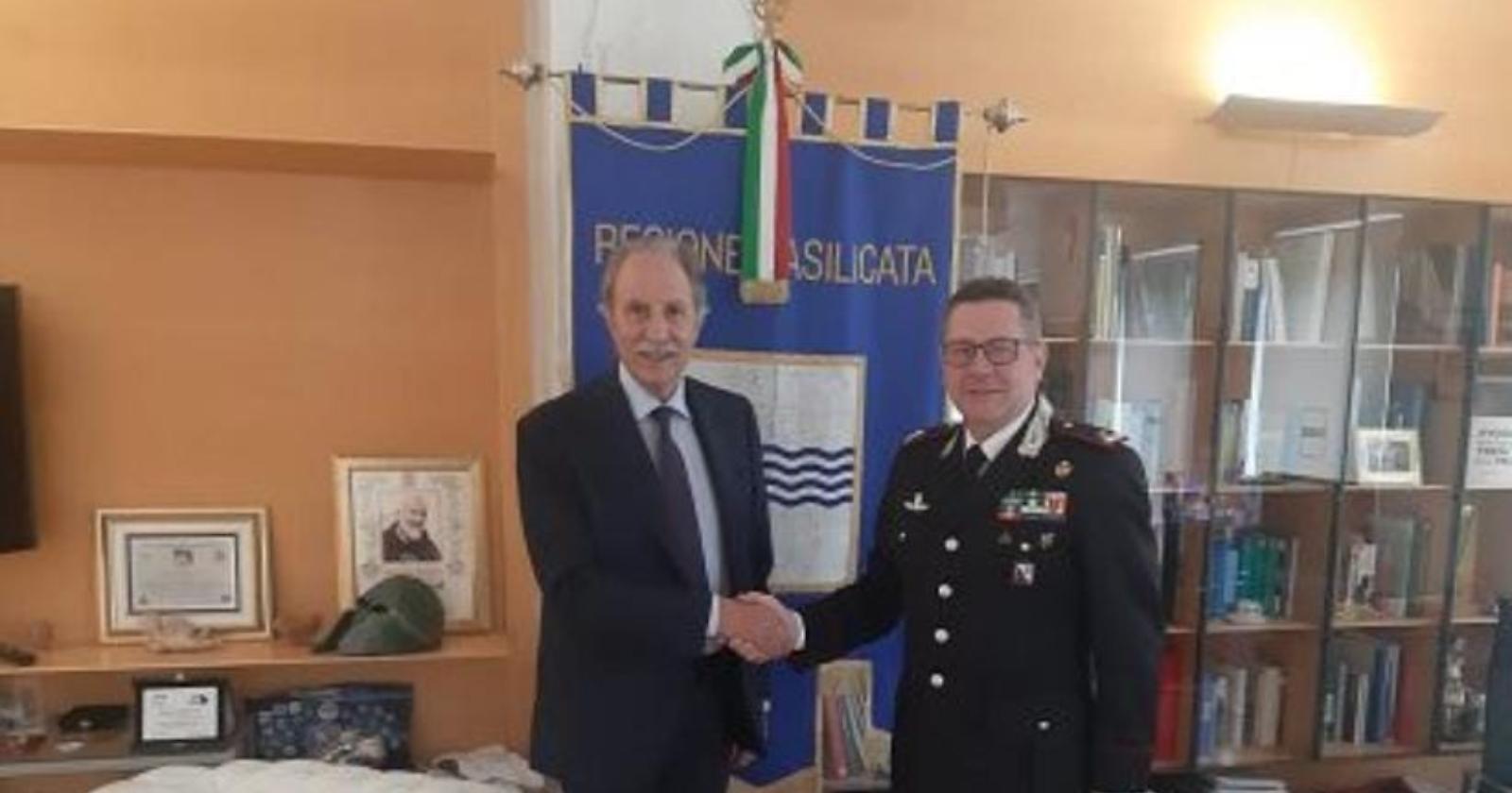 Il generale Covetti lascia il comando della Legione Carabinieri Basilicata