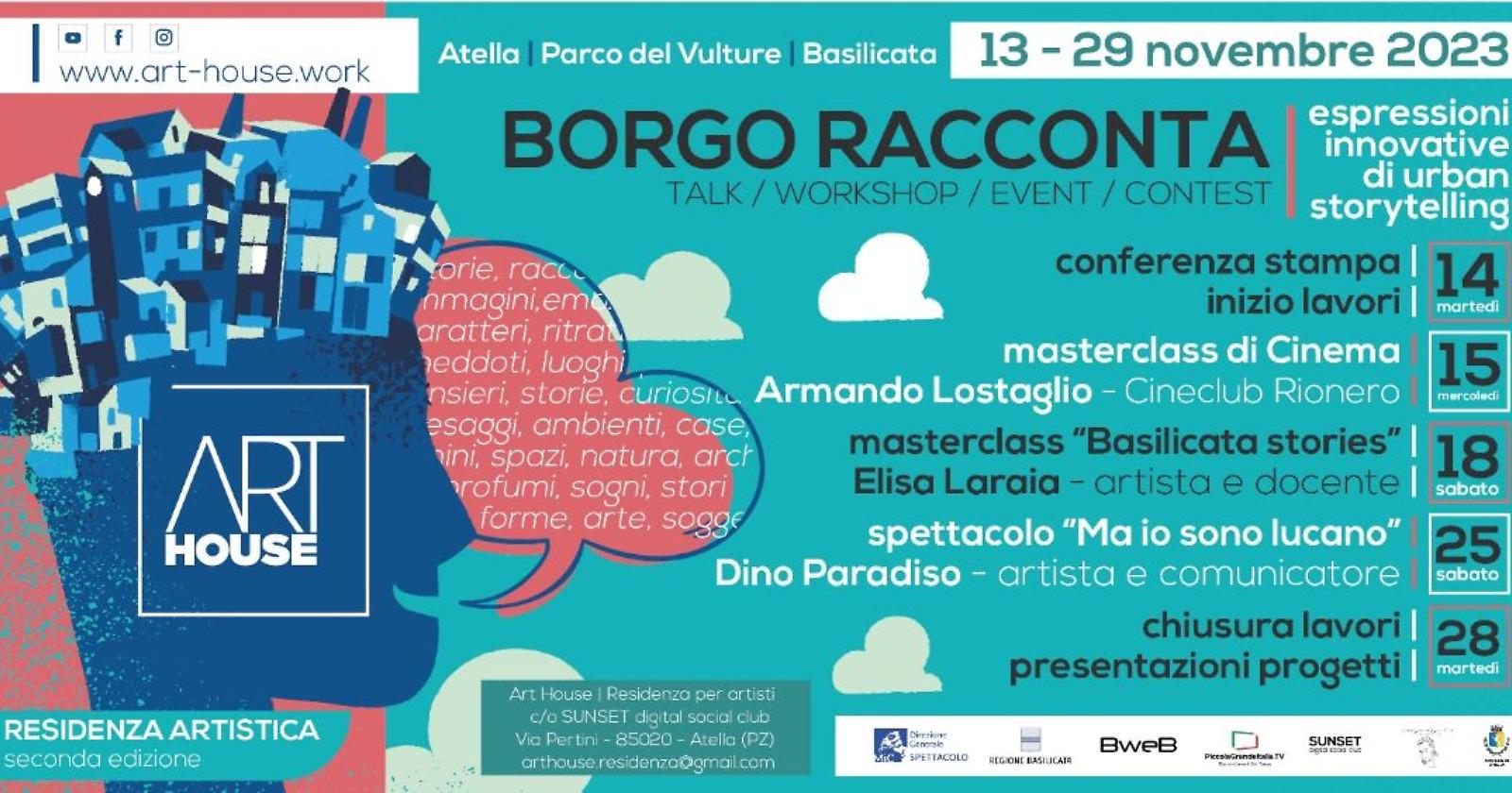 "Borgo Racconta": al via l'avventura di Urban Storytelling nel cuore del Parco del Vulture