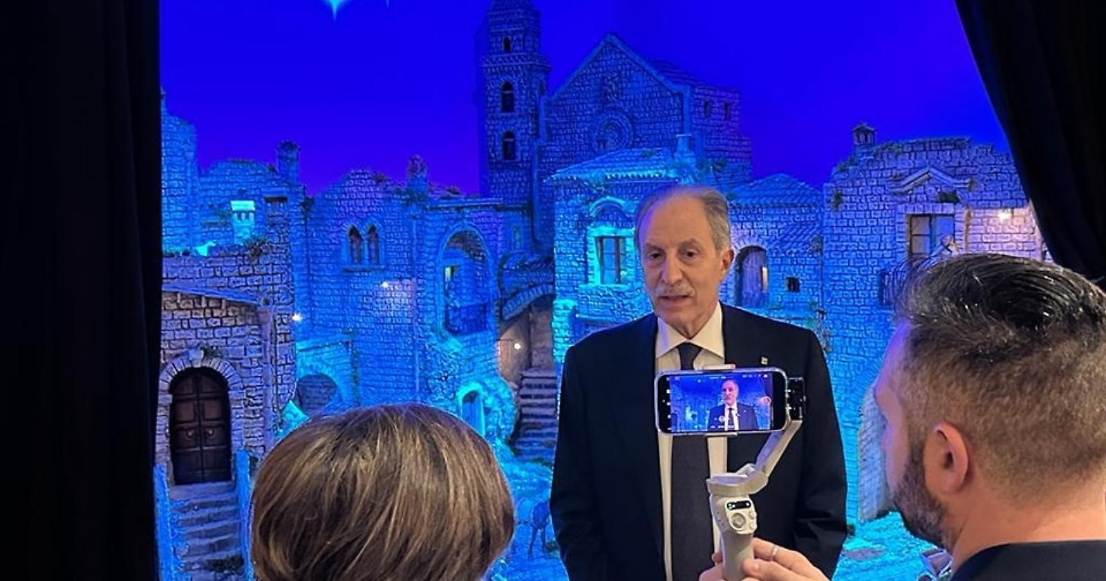 Bardi a New York per l'inaugurazione del Presepe Monumentale lucano