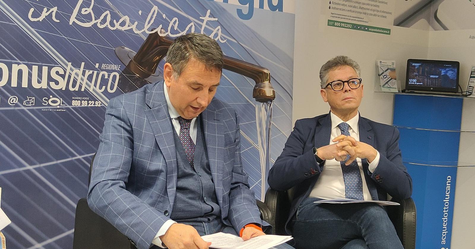 Acquedotto Lucano, tutto pronto per il 'Bonus Idrico Regione Basilicata'