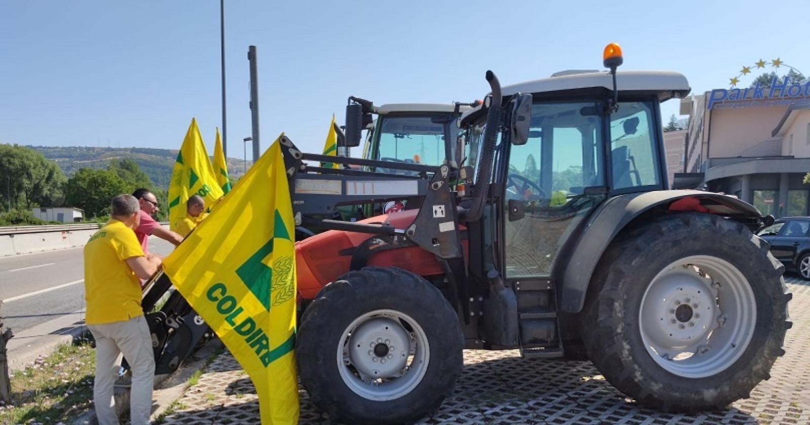 Proteste dei trattori: a Bruxelles anche una rappresentanza di Coldiretti Basilicata