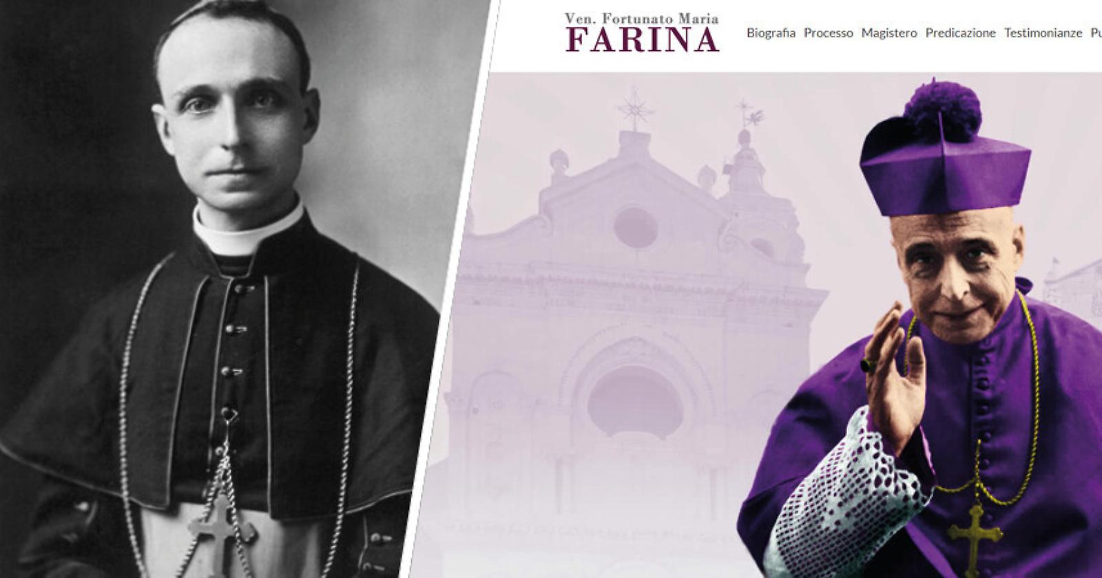 Il 20 febbraio 1954 muore il venerabile vescovo di Foggia Fortunato Maria Farina
