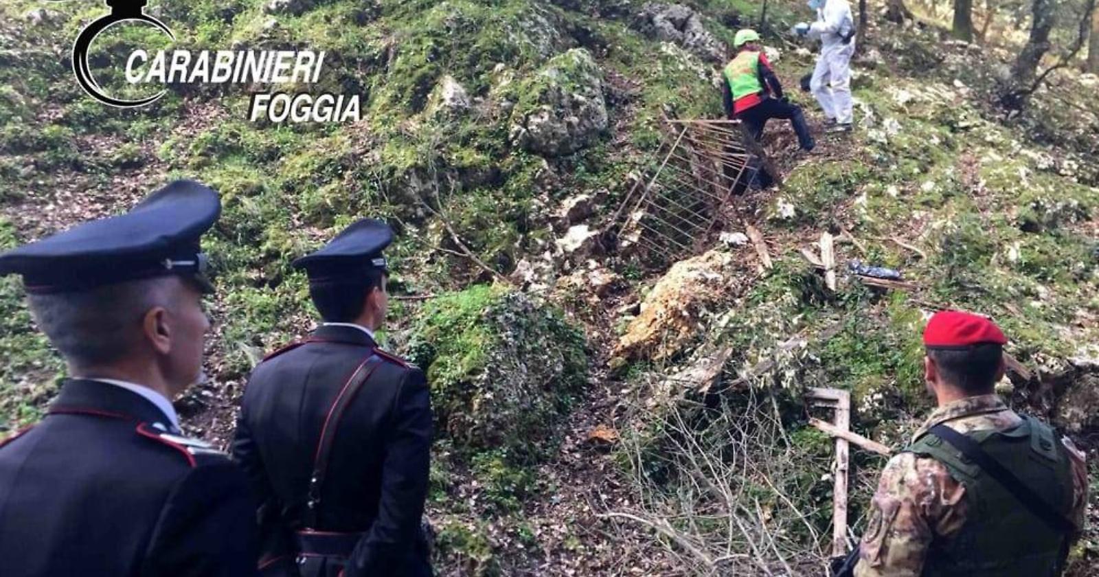 Corpo scoperto dai Carabinieri in un pozzo a San Nicandro Garganico, forse di un 27enne ucciso nel 2013