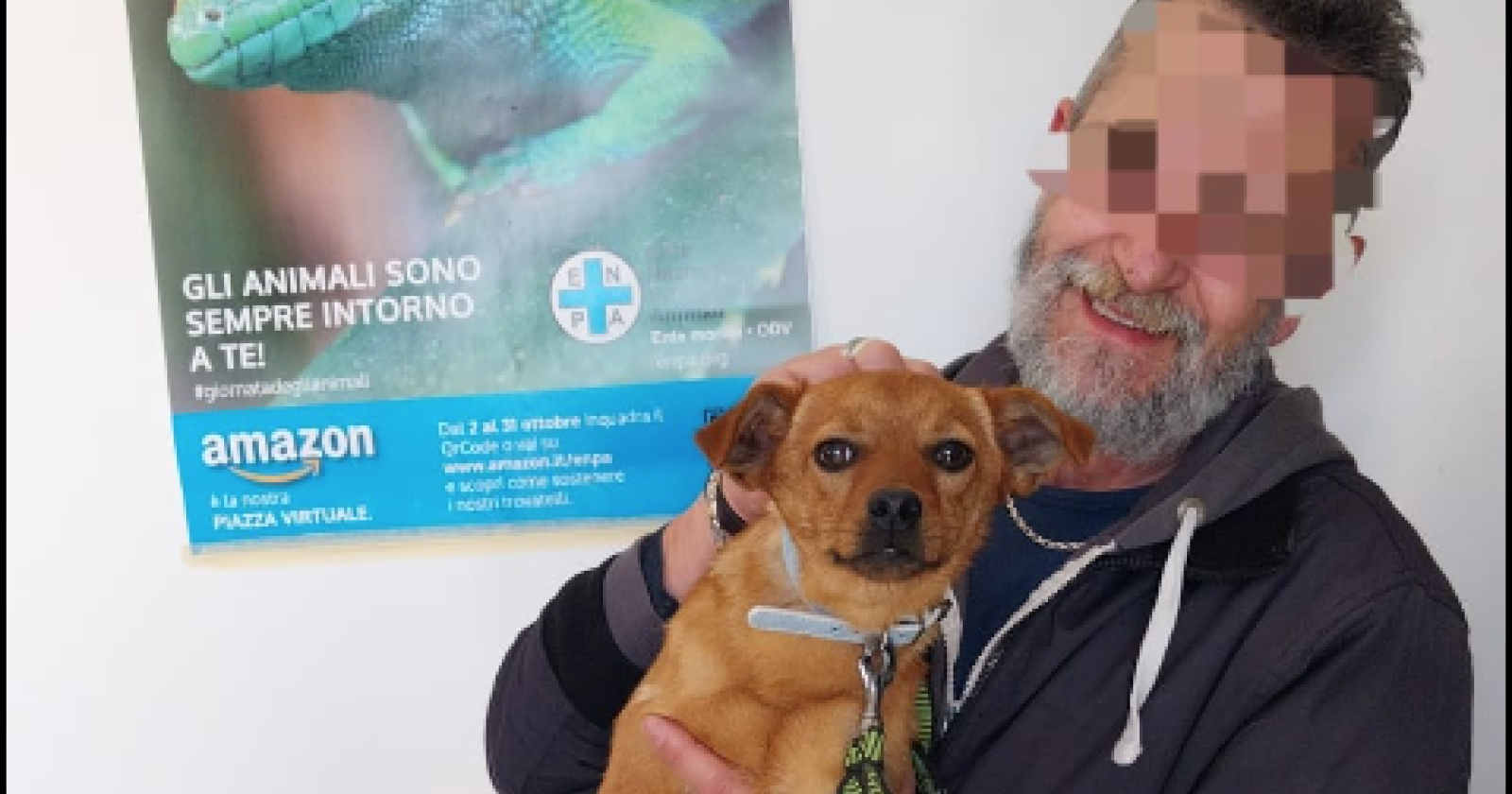 Un gesto di amore: Gianrocco adotta Benny, il cane che aveva investito
