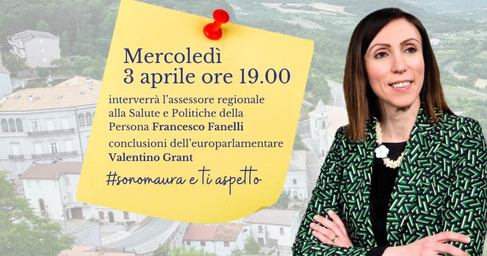 Da Pescopagano Pinto (Lega) lancia la sfida elettorale: appuntamento il 3 aprile alle 19.00 presenti Fanelli e l'europarlamentare Grant  