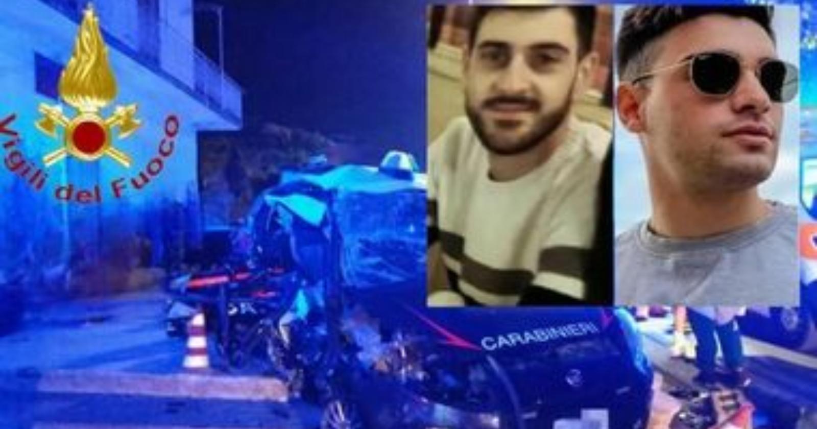 Erano di Manfredonia e Montesano Salentino i due giovani carabinieri morti in un incidente stradale in provincia di Salerno
