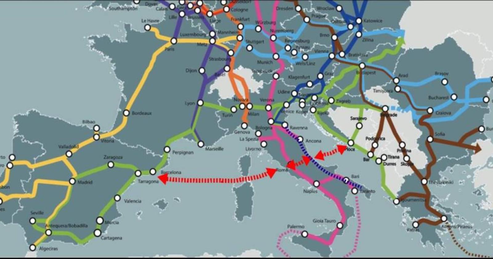 Via libera dall'Europarlamento alla rete trasporti Ten-T: c'è anche l'alta velocità Foggia, Pescara, Ancona, Bologna