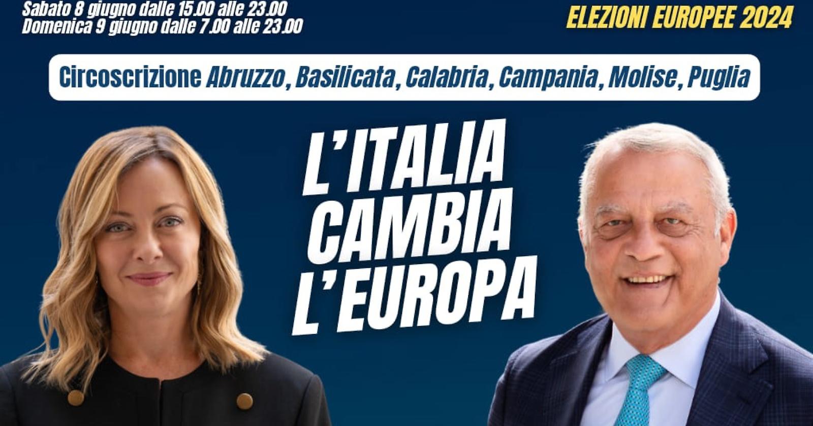 Benedetto (FdI) accende la campagna elettorale: "È tempo di archiviare la retorica del ce lo chiede l'Europa"