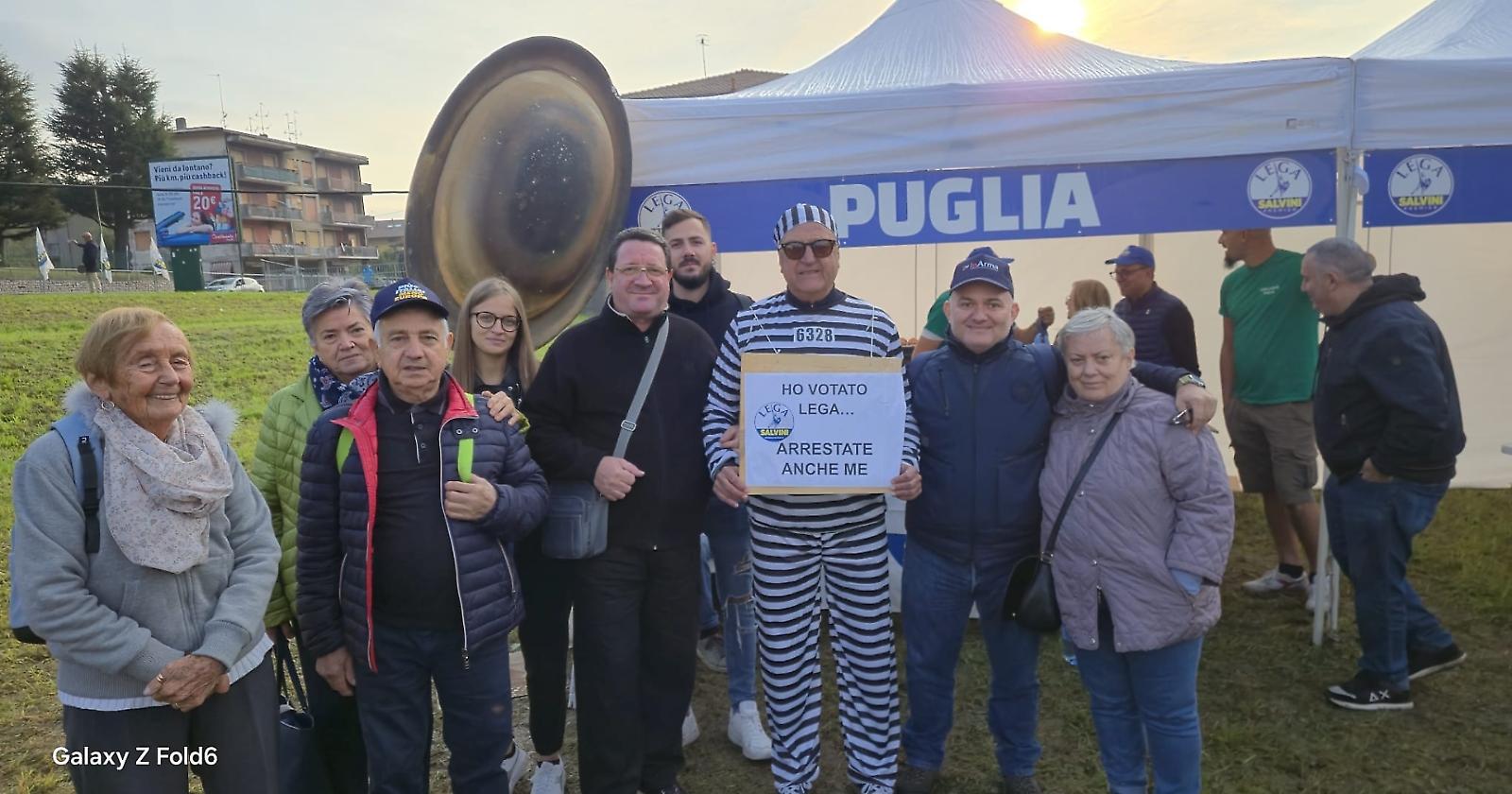 Amministratore leghista di Serracapriola va a Pontida per farsi "carcerare"