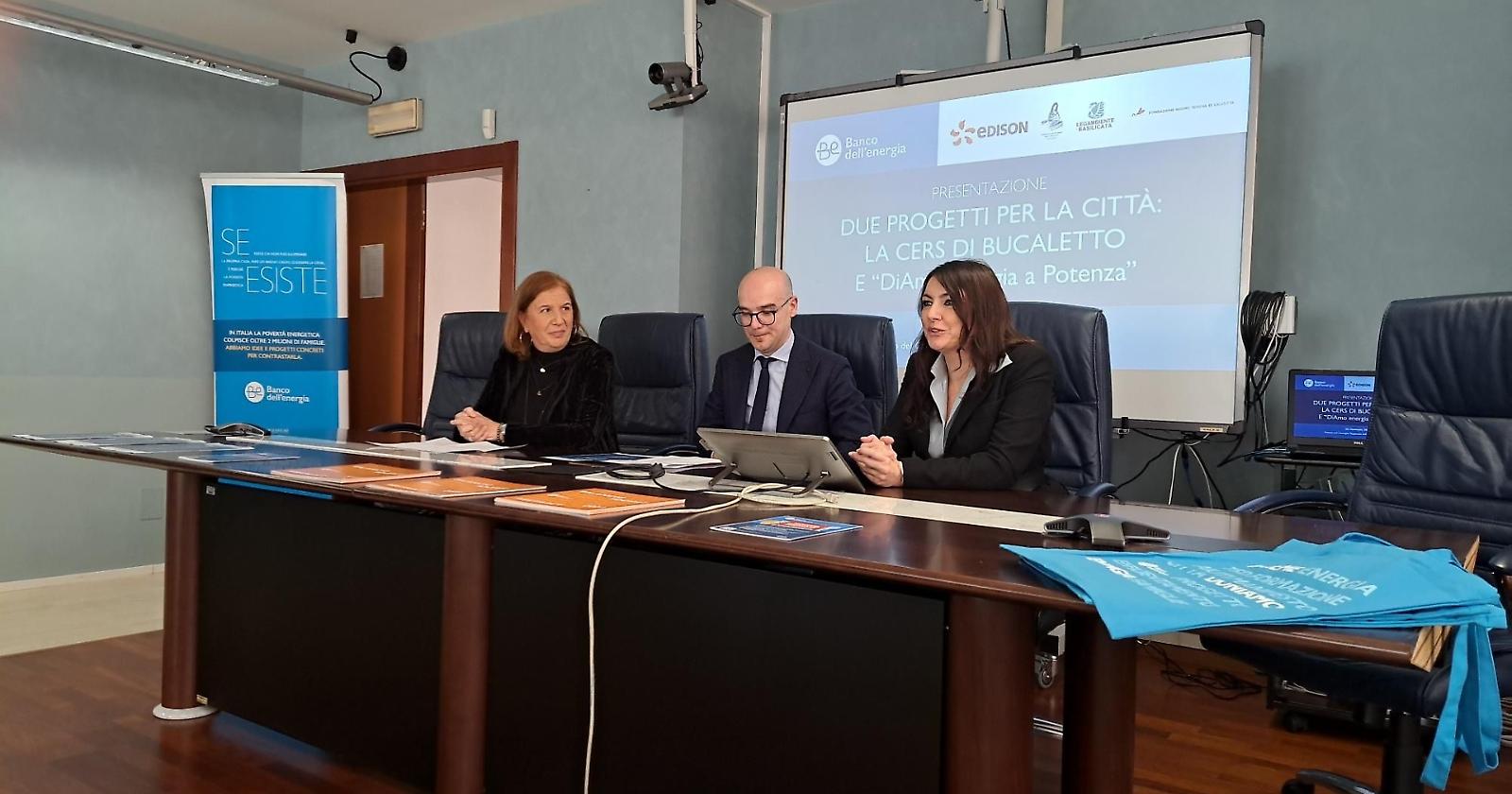 Potenza, povertà energetica: Banco dell’energia presenta due nuovi progetti in Basilicata a favore delle famiglie vulnerabili insieme a Edison