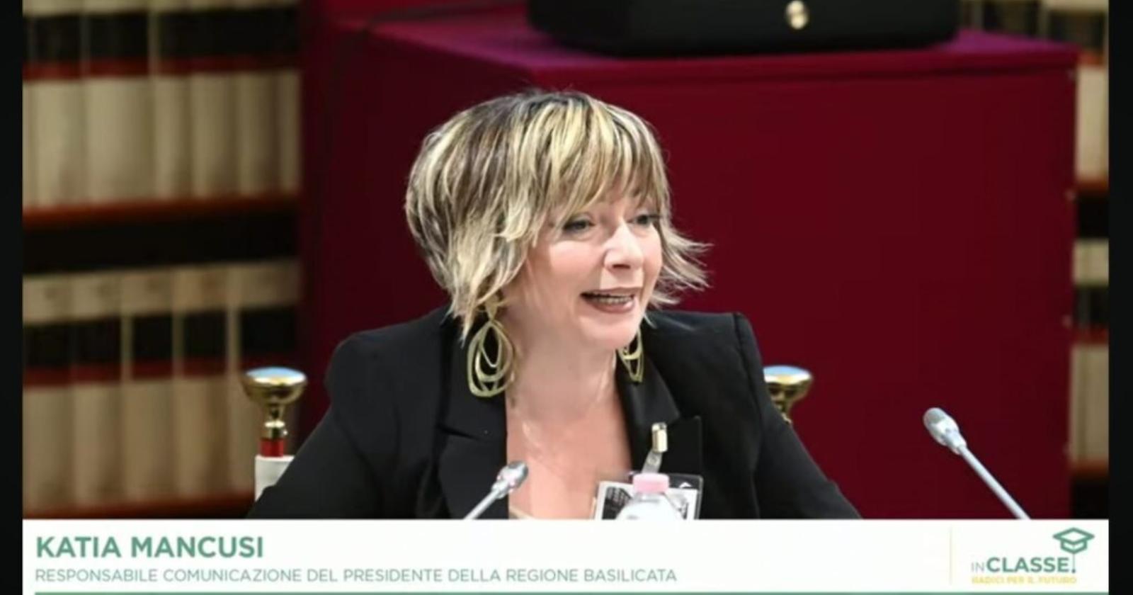 Patentino digitale, Katia Mancusi in rappresentanza della Regione Basilicata alla Camera dei Deputati per l'evento "InClasse: radici per il futuro. Imparare, comprendere e partecipare per crescere cit