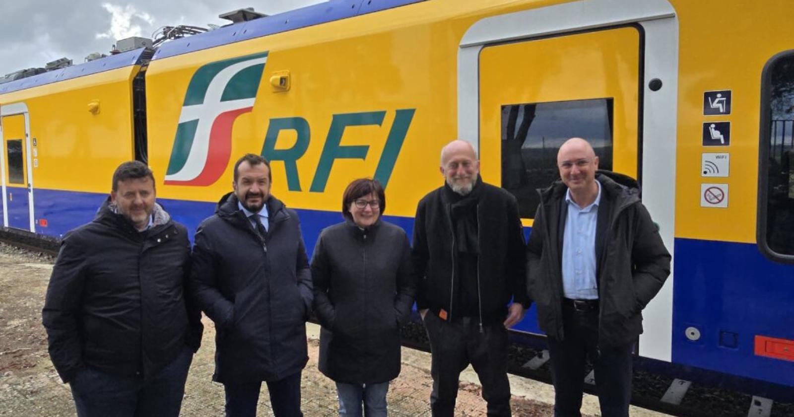 Il secondo treno diagnostico di Rfi ha raggiunto Matera, fino allo stabilimento Mermec Ferrosud