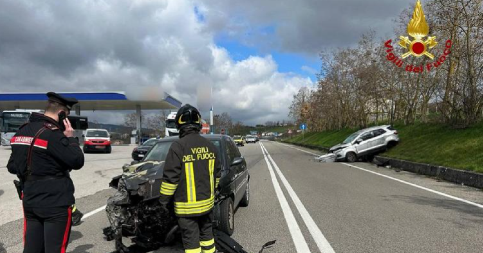 Tanta paura sulla “Tito – Brienza” per uno scontro tra due auto 