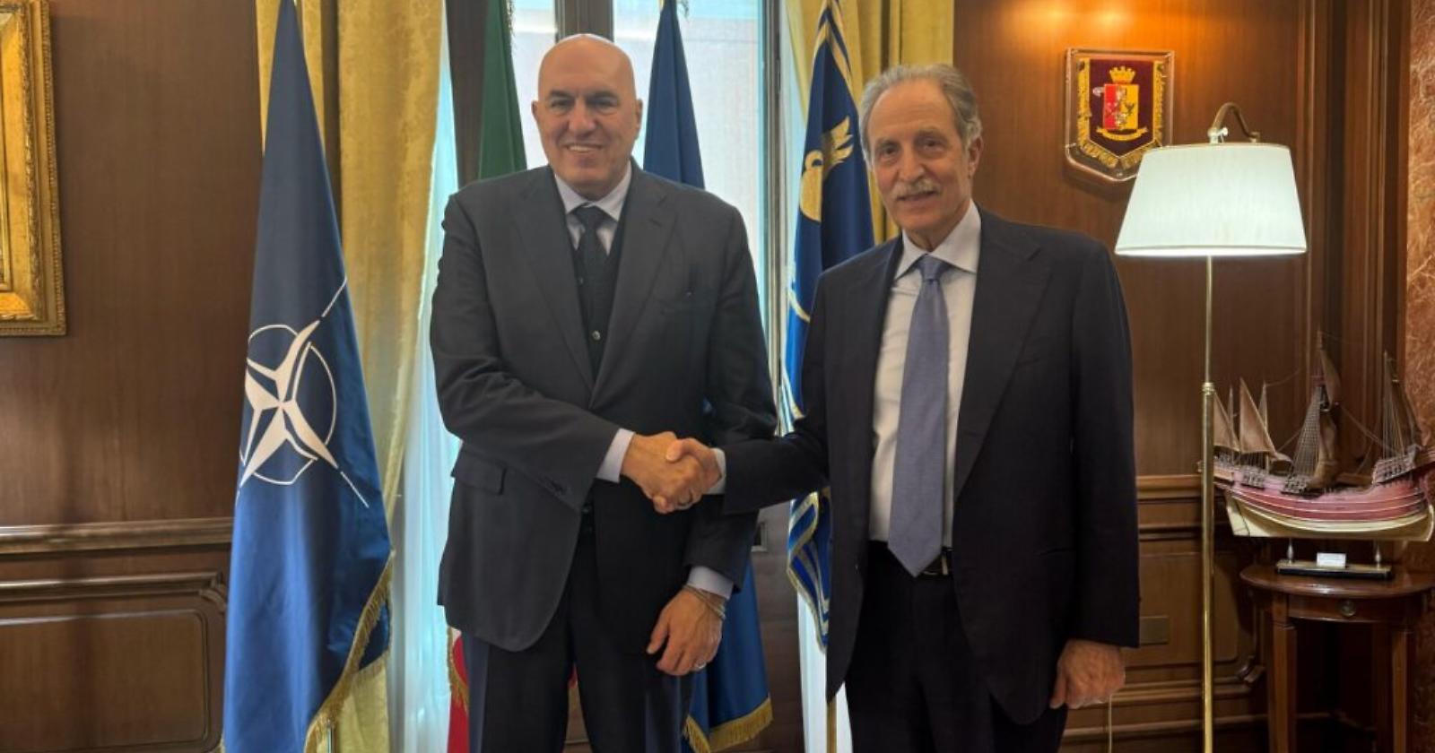 Sull'asse Bardi - Crosetto l'ipotesi di nuovi investimenti in Basilicata nei settori della Difesa e dell’Aerospazio