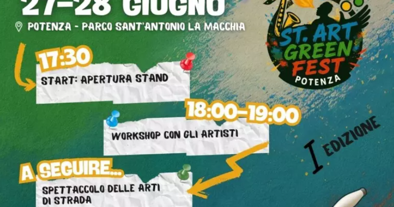A Potenza una due giorni di arte di strada per riscoprire il 'polmone verde' di Sant'Antonio La Macchia