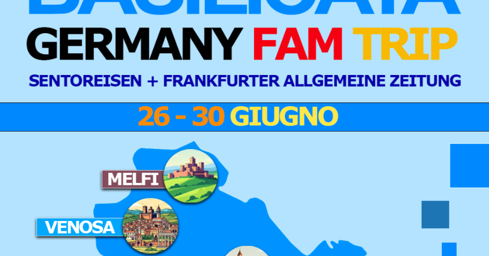 Promozione internazionale: operatori e stampa tedesca alla scoperta della Basilicata