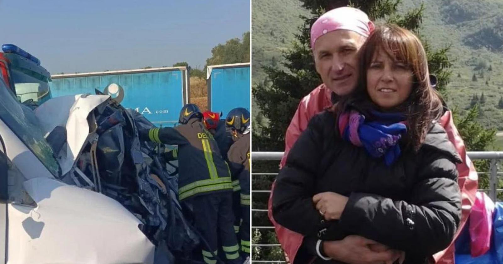 Muoiono nel viaggio di rientro a Bisceglie, dopo aver festeggiato a Firenze la laurea della figlia