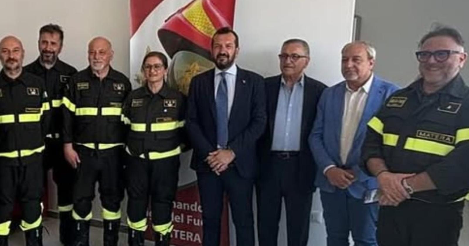 Stigliano, inaugurato il Presidio dei Vigili del Fuoco. Pepe: "Sicurezza e prevenzione"