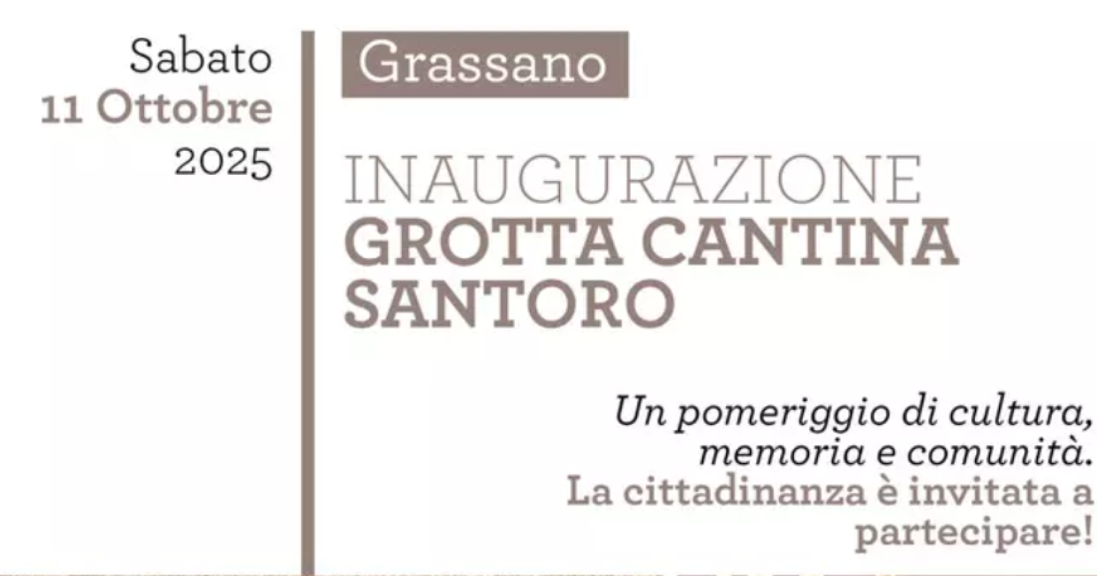 A Grassano riapre la Grotta-Cantina Santoro: tra memoria, vino e cultura popolare