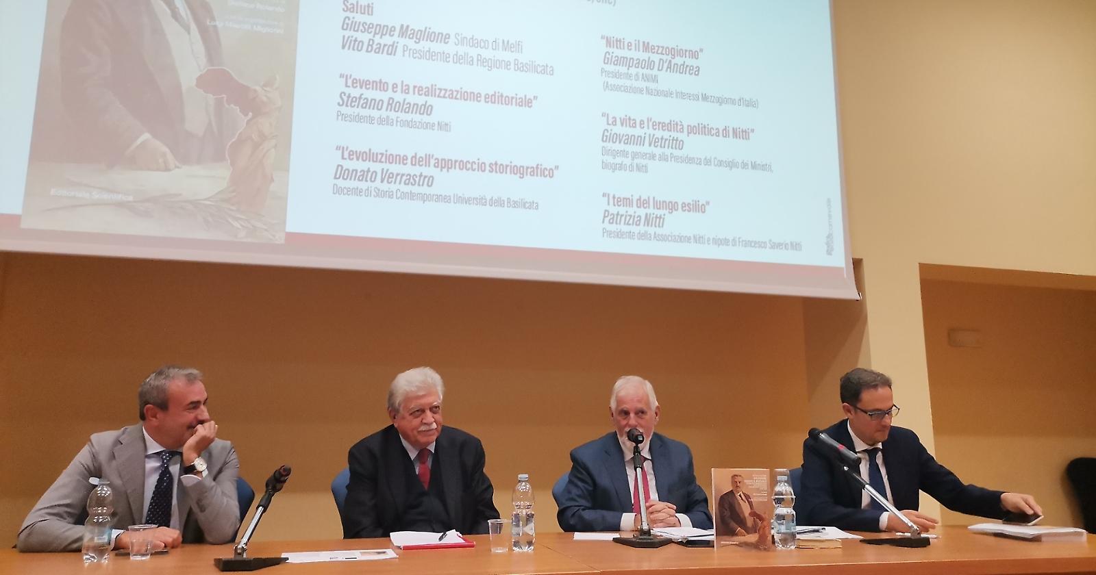 A Melfi il tributo a Nitti con «Un ponte verso il futuro»