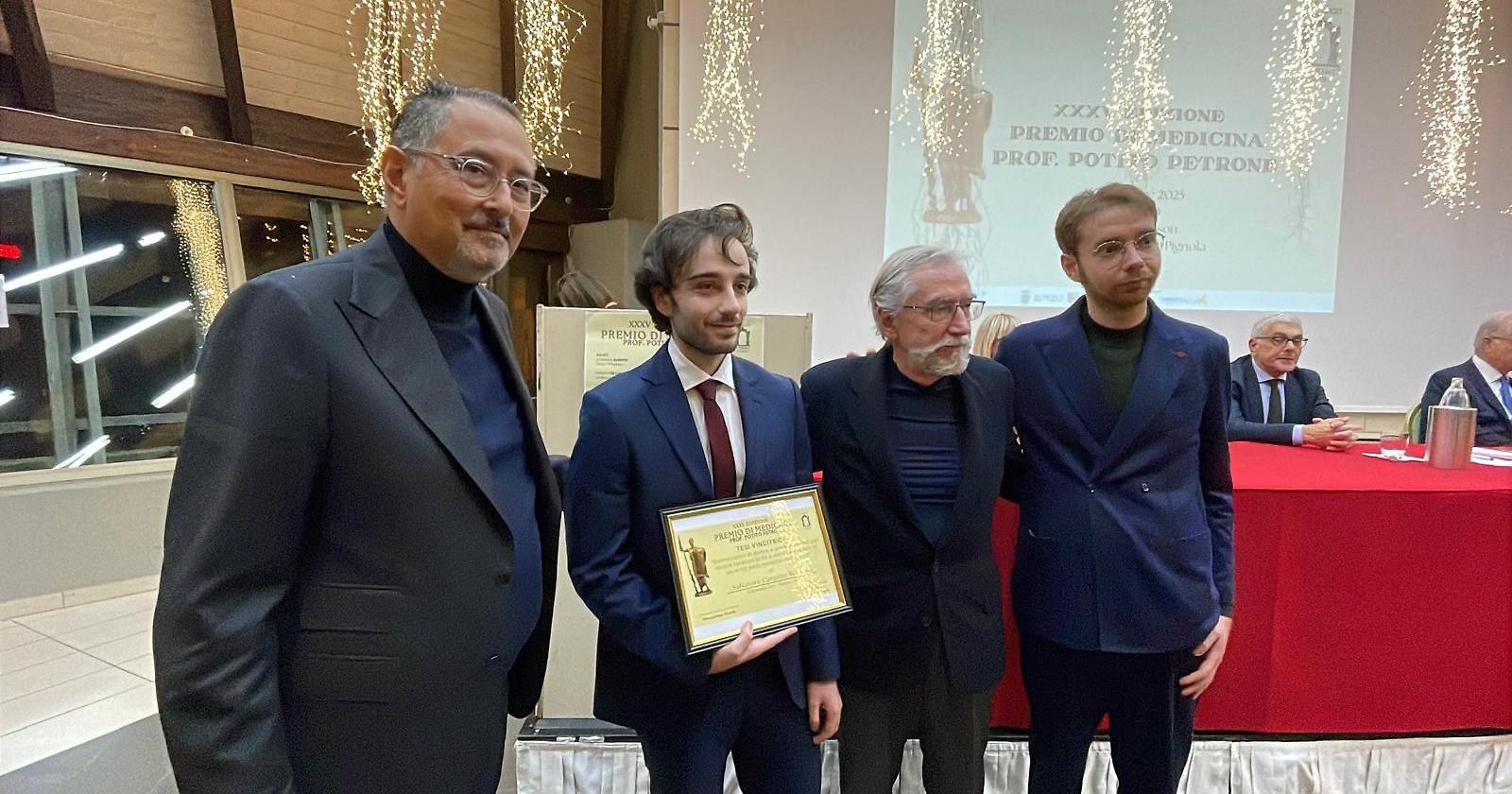 Salvatore Romano, giovane medico originario di Ruvo del Monte, si aggiudica il premio &ldquo;Potito Petrone&rdquo; 