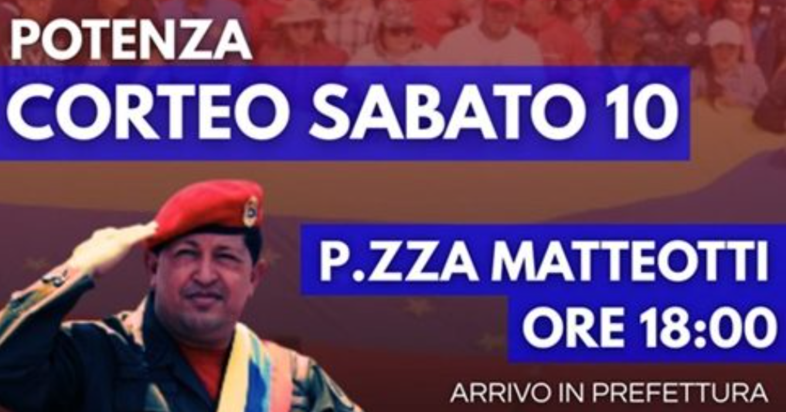 "No all'imperialismo americano": a Potenza la manifestazione a sostegno di Maduro