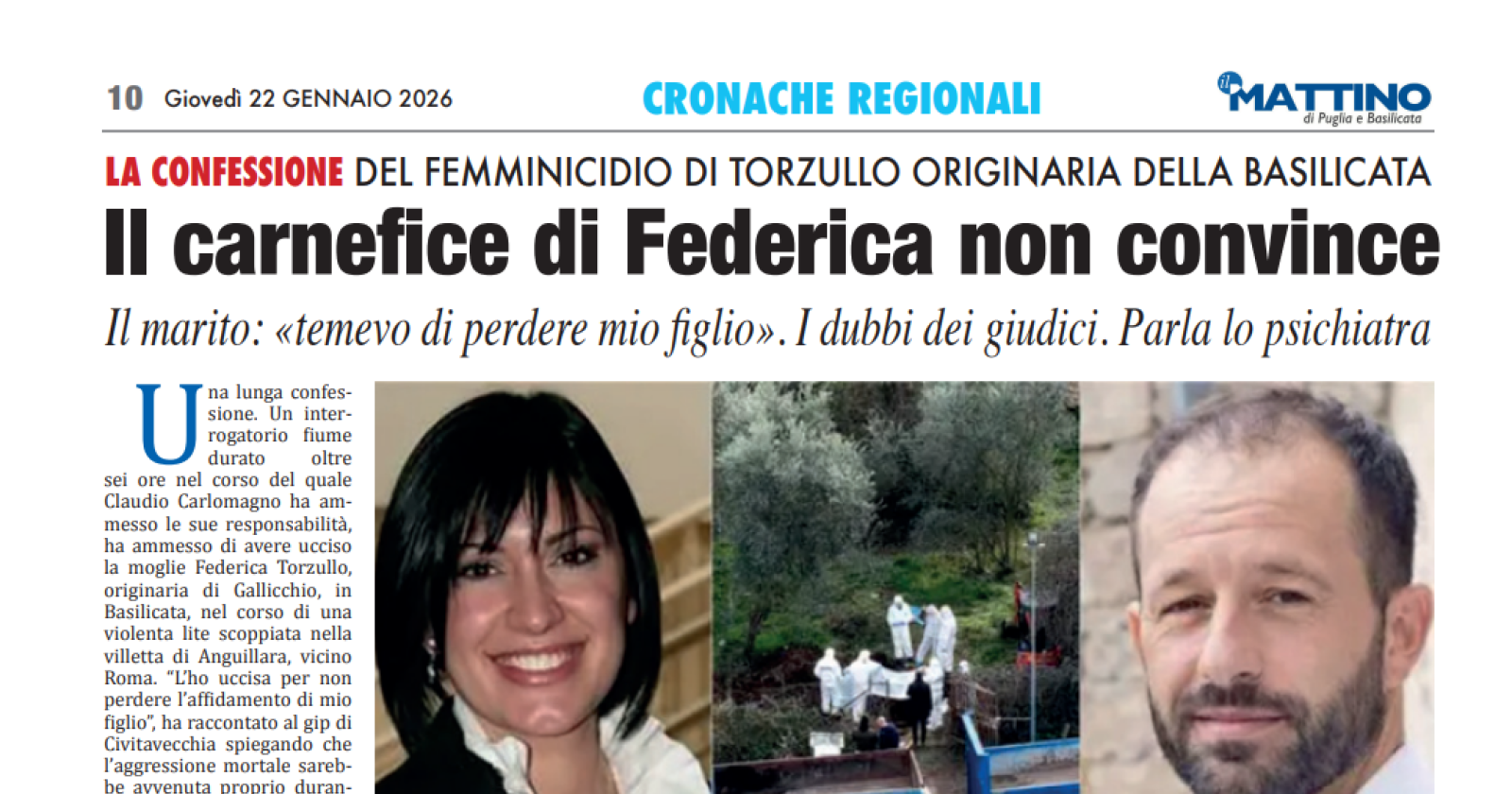 Delitto Torzullo, la lite per l'affidamento del figlio poi 23 coltellate: i dubbi della Procura su uno o pi&ugrave; complici di Carlomagno