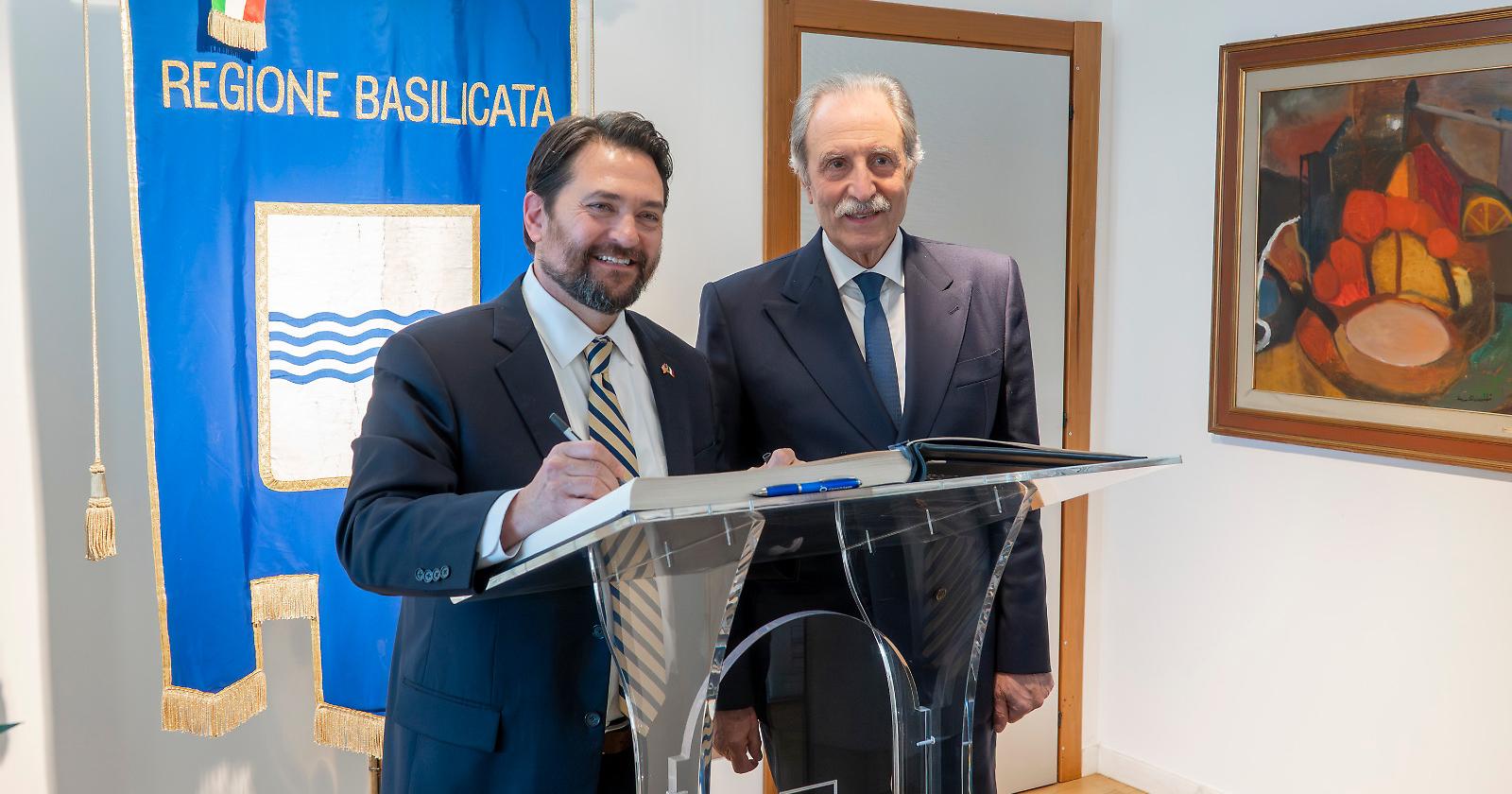 Bardi incontra il Console americano: Basilicata protagonista nella cooperazione transatlantica